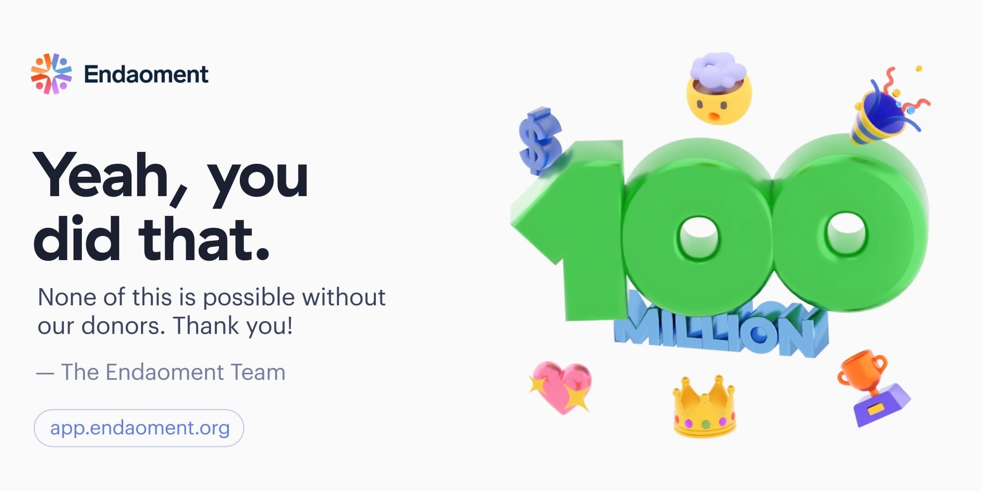 Celebrating $100M in Donations