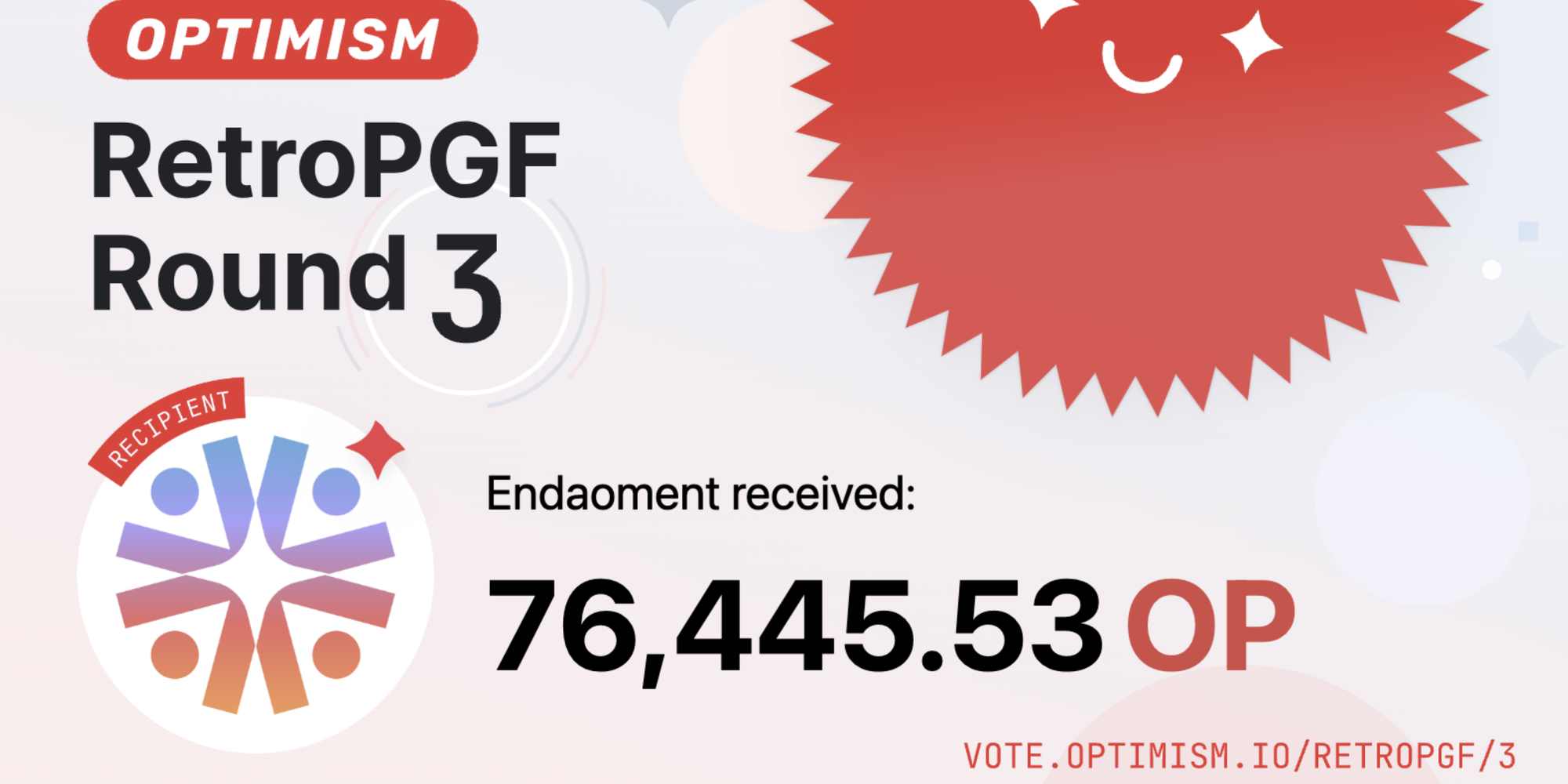 Endaoment Receives 76k OP Token RPGF Grant from Optimism Community