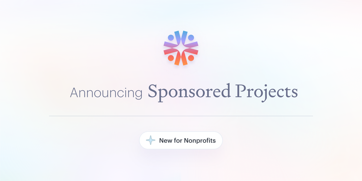 Announcing Sponsored Projects